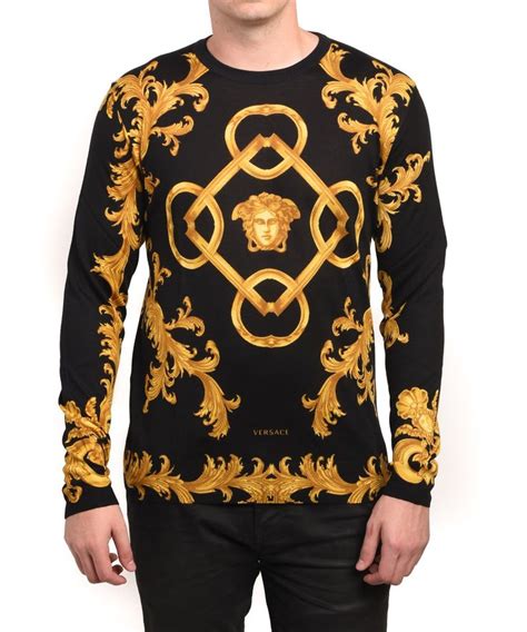 herren pullover versace|versace men's sweater.